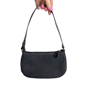Y2K Mini Shoulder Bag With‎ White Stitching